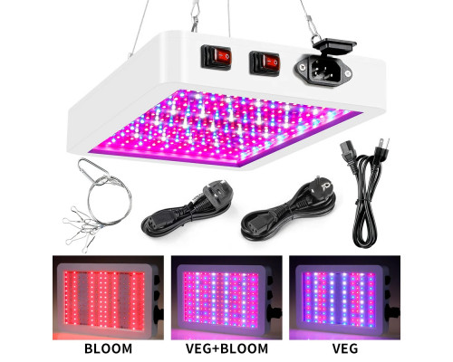 Фітолампа повного спектру 312LED, 80W