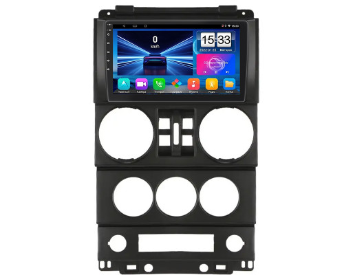 Штатная магнитола Lesko для Jeep Wrangler 4 doors 2007-2010 экран 9" 1/16Gb Wi-Fi GPS Base