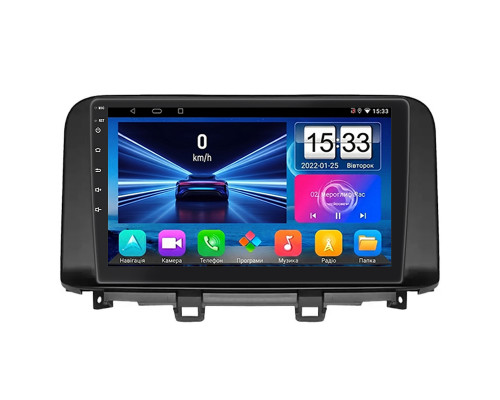 Штатная магнитола Lesko для Hyundai Kona I Рестайлинг 2020-2021 экран 10" 2/32Gb Wi-Fi GPS Base