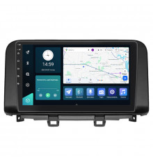 Штатная магнитола Lesko для Hyundai Kona I Рестайлинг 2020-2021 экран 10" 2/32Gb 4G Wi-Fi GPS Top