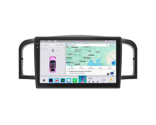 Штатная магнитола Lesko для Lifan 620 І 2008-2013 экран 9" 4/64 QLED CarPlay 4G Wi-Fi GPS 360 Prime