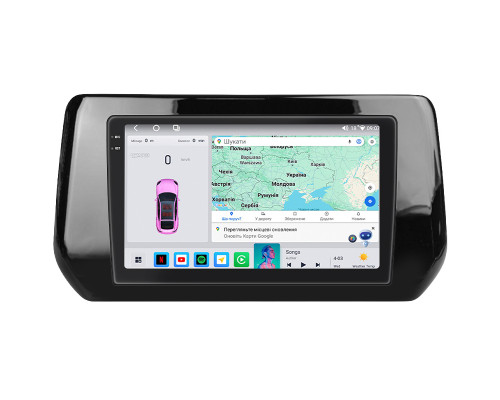 Штатная магнитола Lesko для Suzuki Swift VII 2023-2026 экран 9" 4/64 QLED CarPlay 4G Wi-Fi GPS 360 Prime