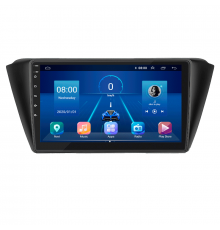 Штатная магнитола Lesko для Skoda Fabia III Рестайлинг 2018-2021 экран 9" 4/32Gb 4G Wi-Fi GPS Top