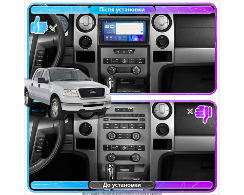 Штатная магнитола Lesko для Ford F-150 XII Auto AC 2008-2014 экран 9" 4/64Gb CarPlay 4G Wi-Fi GPS Prime