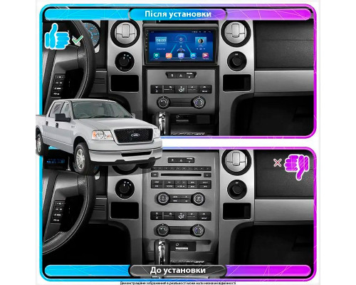 Штатная магнитола Lesko для Ford F-150 XII Auto AC 2008-2014 экран 9" 6/128Gb 4G Wi-Fi GPS Top