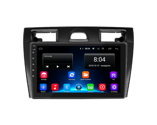 Штатная магнитола Lesko для Ford Fiesta Mk5 2002-2008 экран 9" 2/32Gb Wi-Fi GPS Base
