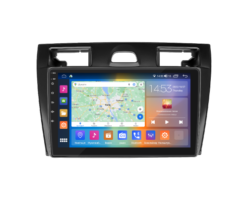 Штатная магнитола Lesko для Ford Fiesta Mk5 2002-2008 экран 9" 4/64Gb CarPlay 4G Wi-Fi GPS Prime