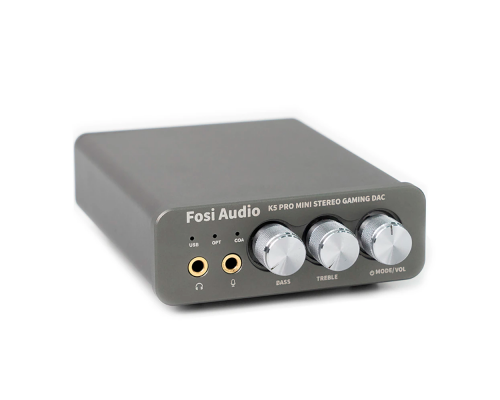 Конвертер звуку SPDIF/Coaxial на RCA/3.5 Fosi Audio K5 Pro black