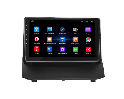 Штатная магнитола Lesko для Ford Fiesta Mk6 Рестайлинг 2012-2019 экран 9" 2/32Gb Wi-Fi GPS Base