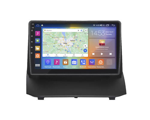 Штатная магнитола Lesko для Ford Fiesta Mk6 Рестайлинг 2012-2019 экран 9" 2/32Gb CarPlay 4G Wi-Fi GPS Prime