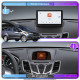 Штатная магнитола Lesko для Ford Fiesta Mk6 Рестайлинг 2012-2019 экран 9" 4/64 QLED CarPlay 4G Wi-Fi GPS 360 Prime