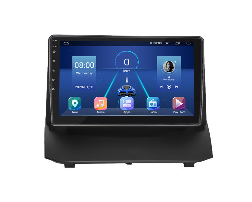 Штатная магнитола Lesko для Ford Fiesta Mk6 Рестайлинг 2012-2019 экран 9" 2/32Gb 4G Wi-Fi GPS Top