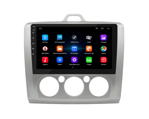 Штатная магнитола Lesko для Ford Focus II (North America) 2007-2010 экран 9" 1/16Gb Wi-Fi GPS Base