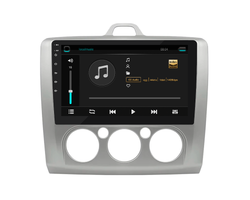 Штатная магнитола Lesko для Ford Focus II (North America) 2007-2010 экран 9" 2/32Gb 4G Wi-Fi GPS Top