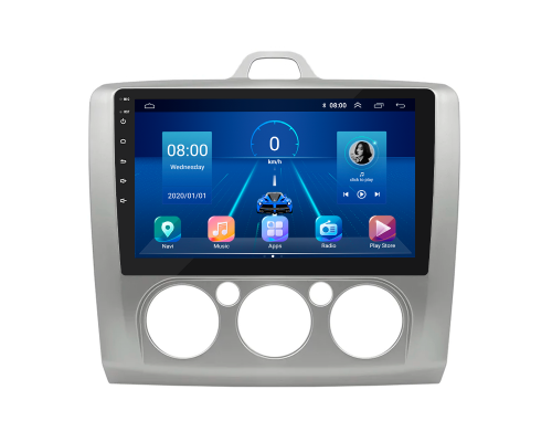 Штатная магнитола Lesko для Ford Focus II (North America) 2007-2010 экран 9" 6/128Gb 4G Wi-Fi GPS Top