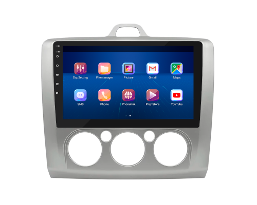 Штатная магнитола Lesko для Ford Focus II (North America) 2007-2010 экран 9" 6/128Gb 4G Wi-Fi GPS Top