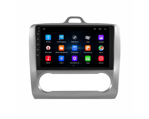 Штатная магнитола Lesko для Ford Focus II 2004-2008 экран 9" 1/16Gb Wi-Fi GPS Base