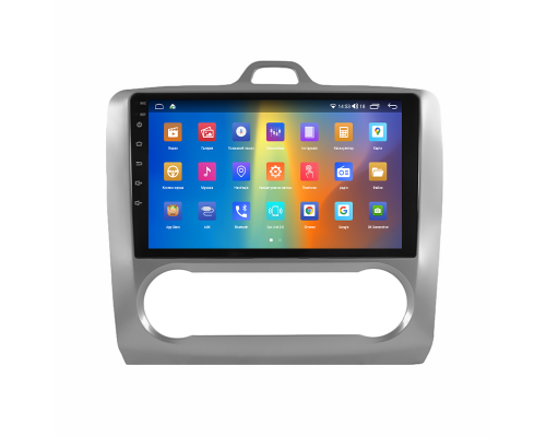 Штатная магнитола Lesko для Ford Focus II 2004-2008 экран 9" 4/64Gb CarPlay 4G Wi-Fi GPS Prime