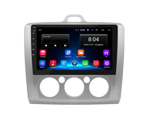 Штатная магнитола Lesko для Ford Focus II Рестайлинг 2007-2011 экран 9" 2/32Gb Wi-Fi GPS Base