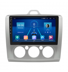 Штатная магнитола Lesko для Ford Focus II Рестайлинг 2007-2011 экран 9" 2/32Gb 4G Wi-Fi GPS Top