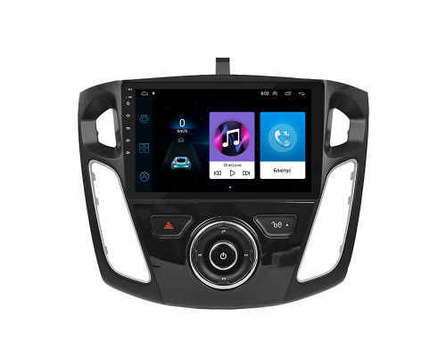 Штатная магнитола Lesko для Ford Focus III 2011-2015 экран 9" 1/16Gb Wi-Fi GPS Base