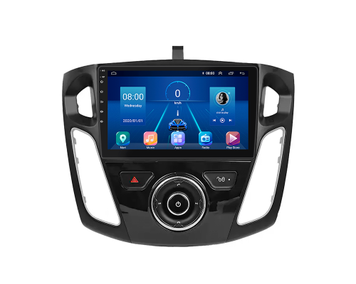 Штатная магнитола Lesko для Ford Focus III Рестайлинг 2014-2019 экран 9" 4/64Gb 4G Wi-Fi GPS Top