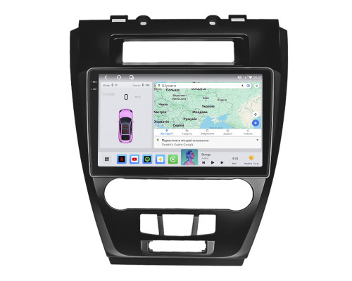 Штатная магнитола Lesko для Ford Fusion (North America) I 2005-2012 экран 10" 4/64 QLED CarPlay 4G Wi-Fi GPS 360 Prime