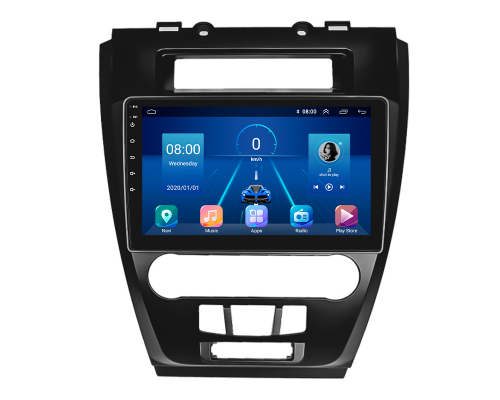 Штатная магнитола Lesko для Ford Fusion (North America) I 2005-2012 экран 10" 4/32Gb 4G Wi-Fi GPS Top