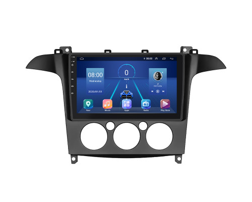 Штатная магнитола Lesko для Ford Galaxy II 2006-2010 экран 9" 2/32Gb 4G Wi-Fi GPS Top