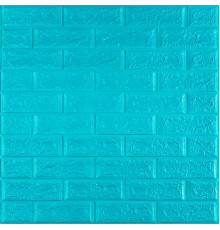 3D панель самоклеющаяся 700х770х5мм кирпич Бирюза (002-5) SW-00000084
