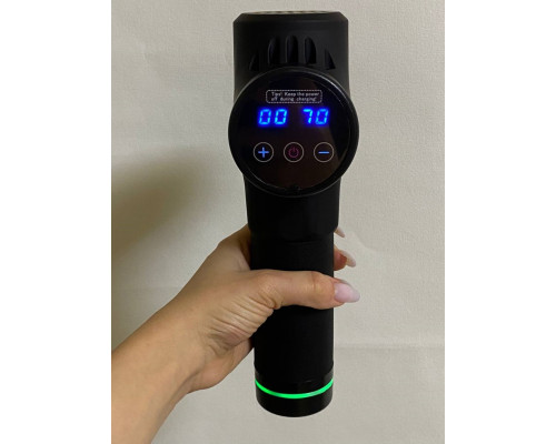 Ударний масажний пістолет тригерних точок Boostex (massage gun) 30 режимів, 21 насадка, кейс.