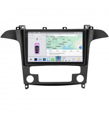 Штатная магнитола Lesko для Ford Galaxy II Рестайлинг 2010-2015 экран 9" 4/64 QLED CarPlay 4G Wi-Fi GPS 360 Prime