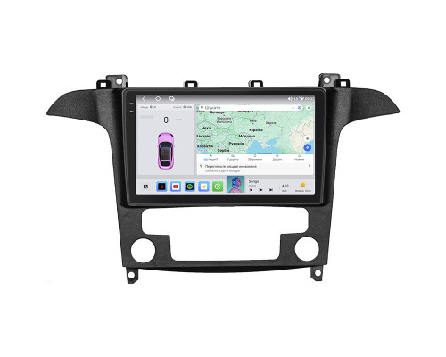 Штатная магнитола Lesko для Ford Galaxy II Рестайлинг 2010-2015 экран 9" 4/64 QLED CarPlay 4G Wi-Fi GPS 360 Prime