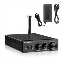 Підсилювач звуку AIYIMA A07 PRO black + блок живлення 48V. Bluetooth 5.2, AUX, 300Wx2 (TPA3255)