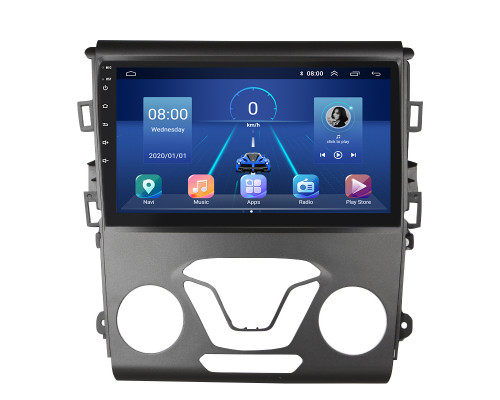 Штатная магнитола Lesko для Ford Mondeo V 2014-2019 экран 9" 6/128Gb 4G Wi-Fi GPS Top