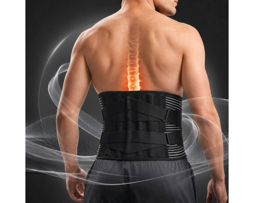 Поперековий корсет Boostex Back Vest 2 для підтримки спини з еластичними пластинами, чоловічий і жіночий
