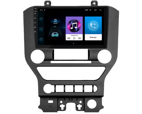 Штатная магнитола Lesko для Ford Mustang VI 2014-2017 экран 9" 1/16Gb Wi-Fi GPS Base