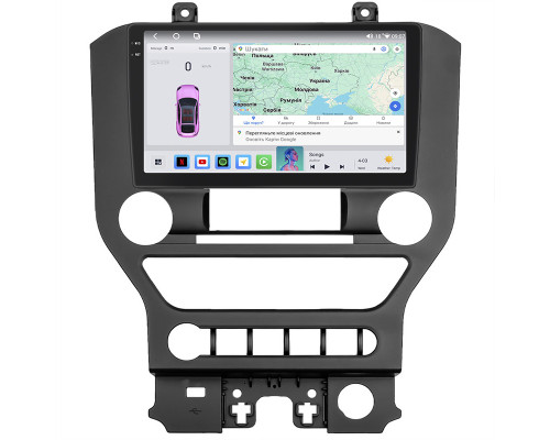 Штатная магнитола Lesko для Ford Mustang VI 2014-2017 экран 9" 4/64 QLED CarPlay 4G Wi-Fi GPS 360 Prime