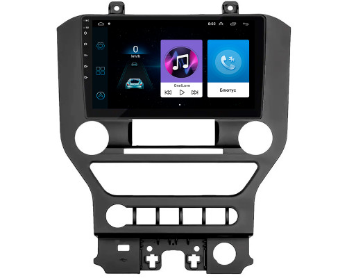 Штатная магнитола Lesko для Ford Mustang VI Рестайлинг 2017-н.в. экран 9" 1/16Gb Wi-Fi GPS Base