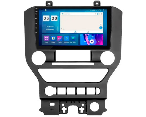 Штатная магнитола Lesko для Ford Mustang VI Рестайлинг 2017-н.в. экран 9" 4/64Gb CarPlay 4G Wi-Fi GPS Prime