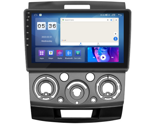 Штатная магнитола Lesko для Ford Ranger II 2006-2009 экран 9" 4/64Gb CarPlay 4G Wi-Fi GPS Prime