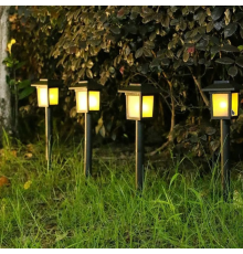 Садовый фонарь на солнечной батарее Квадрат LED 26 см 6 WW Белый теплый