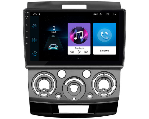 Штатная магнитола Lesko для Ford Ranger II Рестайлинг 2009-2011 экран 9" 1/16Gb Wi-Fi GPS Base