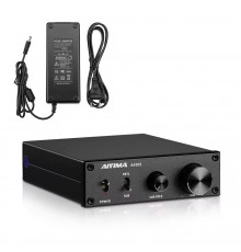 Підсилювач звуку AIYIMA A3001 black + блок живлення 36V. Bluetooth 5.0, AUX, 50Wx2+100W (TPA3255)