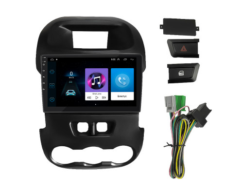 Штатная магнитола Lesko для Ford Ranger III 2011-2015 экран 9" 2/32Gb Wi-Fi GPS Base