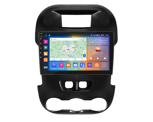 Штатная магнитола Lesko для Ford Ranger III 2011-2015 экран 9" 4/64Gb CarPlay 4G Wi-Fi GPS Prime