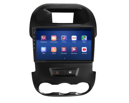 Штатная магнитола Lesko для Ford Ranger III 2011-2015 экран 9" 6/128Gb 4G Wi-Fi GPS Top