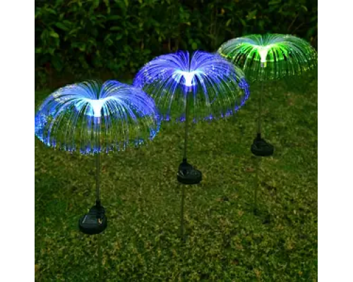 Уличная гирлянда-фонарь на солнечной батарее Медуза RGB / Садовый фонарь светильник Фонтан RGB 1 шт