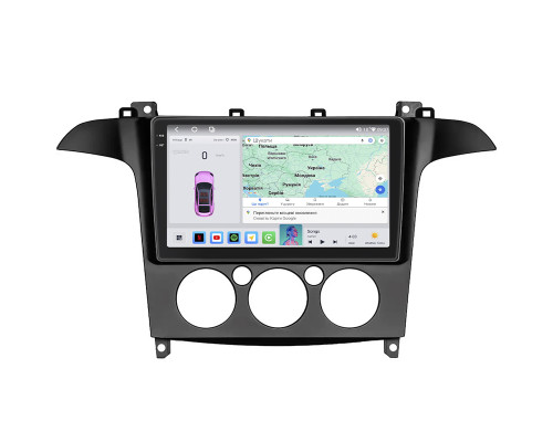 Штатная магнитола Lesko для Ford S-MAX I 2006-2010 экран 9" 4/64 QLED CarPlay 4G Wi-Fi GPS 360 Prime