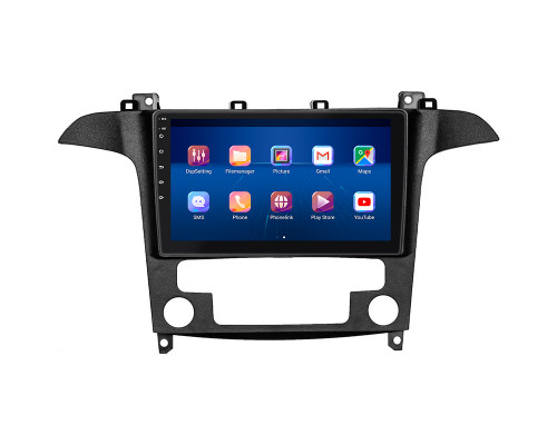 Штатная магнитола Lesko для Ford S-MAX I Рестайлинг 2010-2015 экран 9" 6/128Gb 4G Wi-Fi GPS Top